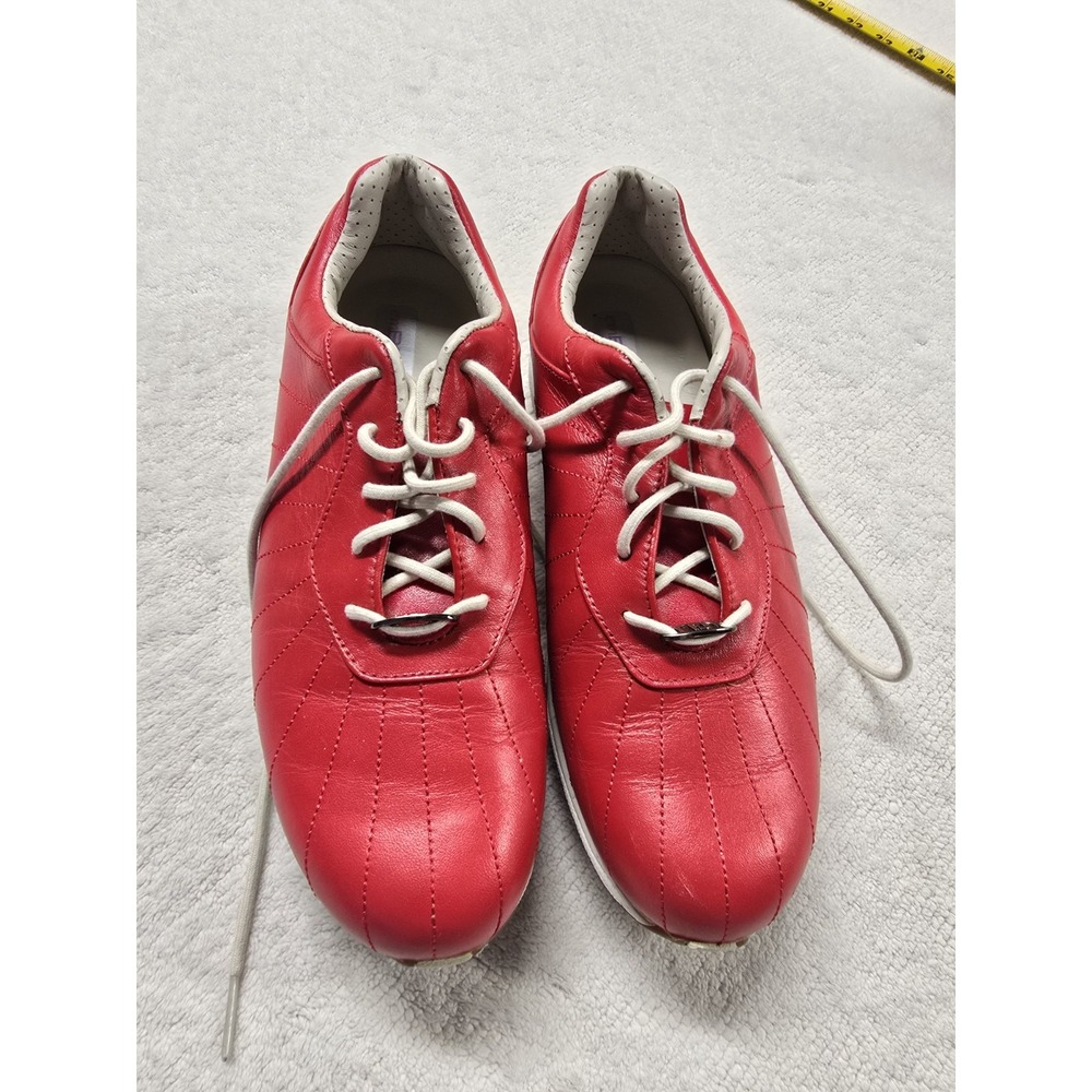 FootJoy emBODY Women's Red Leather Golf Shoes Spikes Size 9 M 96101